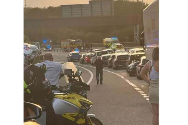 Emergency crews on A27 as traffic held during incident on Saturday evening