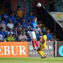 Ashton Sizer in action for Pompey against Aldershot in July. Picture: Jason Brown