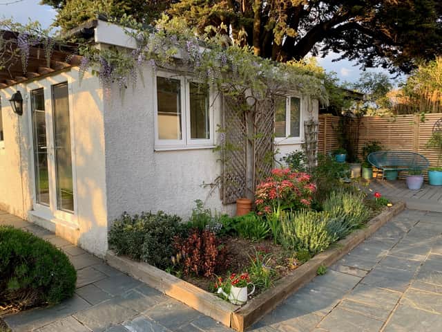 The couple started in a consulting room in their own back garden