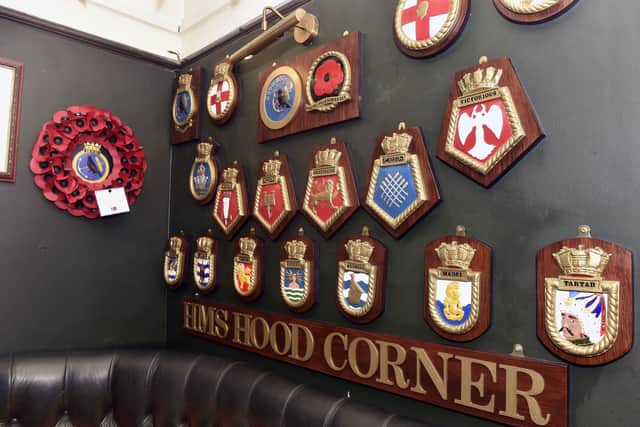 HMS Hood corner at The Ship Anson.