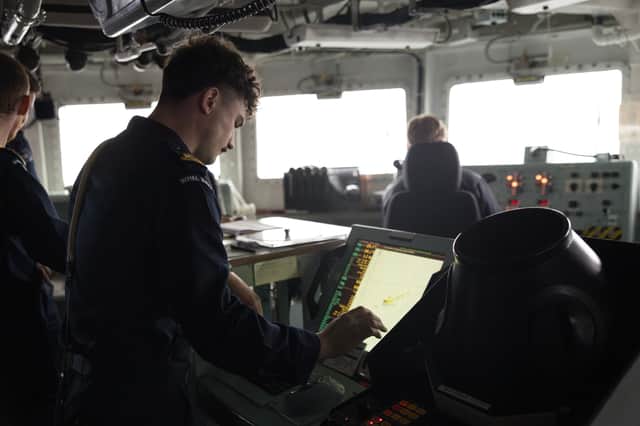 HMS Portland's Bridge during Exercise Atlantic Thunder.