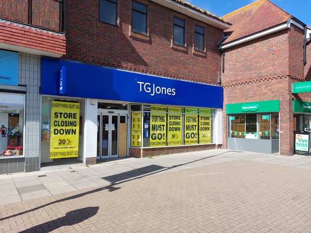 TG Jones is closing in Cosham on January 9 2027.