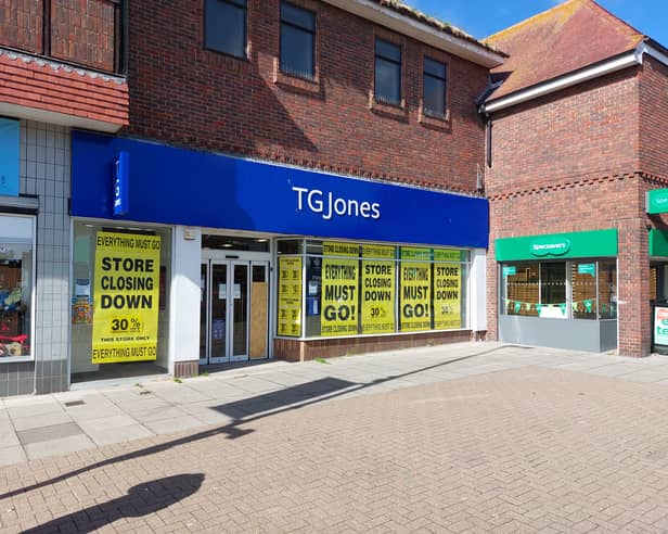 TG Jones is closing in Cosham on January 9 2027.