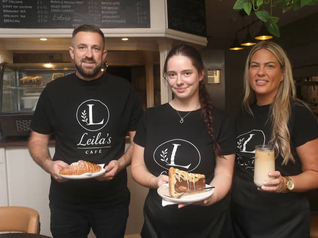 Leila's Cafe has open in Southsea, Portsmouth on Wednesday 30th September 2026

Pictured: Tony Steere, with daughter Leila Steere - manager and Tony’s wife Nikki

Picture: Habibur Rahman
