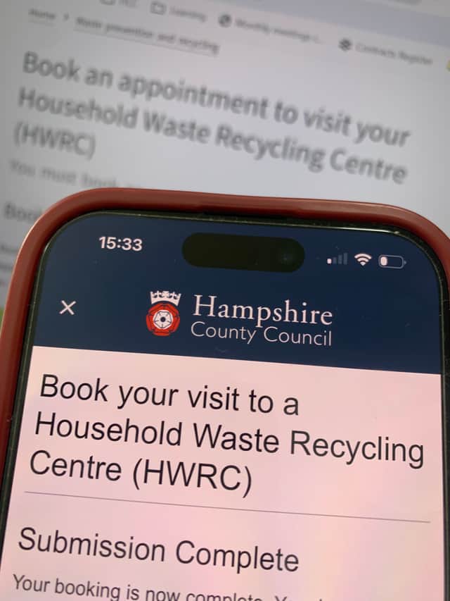 Booking a tip-run in Hampshire