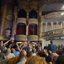 The audience points to a water leak at the Theatre Royal in Portsmouth which saw a Paul Merton improv show cut short by 15 minutes - September 20, 2026