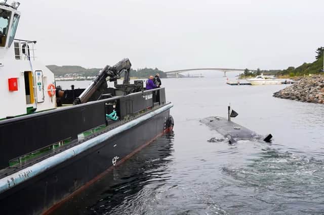 XV Excalibur in the water during a landmark trial in Scotland for the Royal Navy.