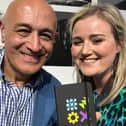 Professor Jim Al-Khalili, physicist, broadcaster and Honorary Patron of the National Education Museum with trustee Laura Watford, CEO  of STEMunity and Portsmouth National Education Union Assistant Secretary.
