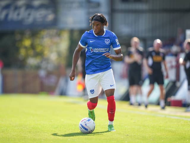 Pompey youngster Nat Chioma featured four times for Pompey in pre-season 