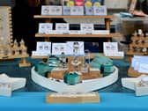 Jewellery stall at a Flo Circle craft fair 