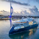 National Geographic Endurance cruise ship sailing to Portsmouth for the first time.