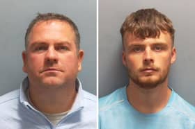 Paul Quick, 42 of Highcroft Drive, Waterlooville, and Declan Smith, 22 of Cardinal Drive, Waterlooville, left their victims in hospital after getting "heavily drunk" at pubs in Clanfield.