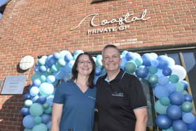 Dr Hayley Cousins, clinical director, and Justin Cousins, operations manager, at Coastal Private GP & Aesthetics.

Picture: Sarah Standing 