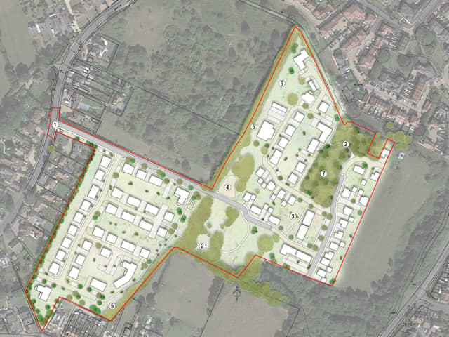 A plan for a new estate at Brook Lane, Warsash