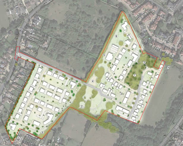 A plan for a new estate at Brook Lane, Warsash