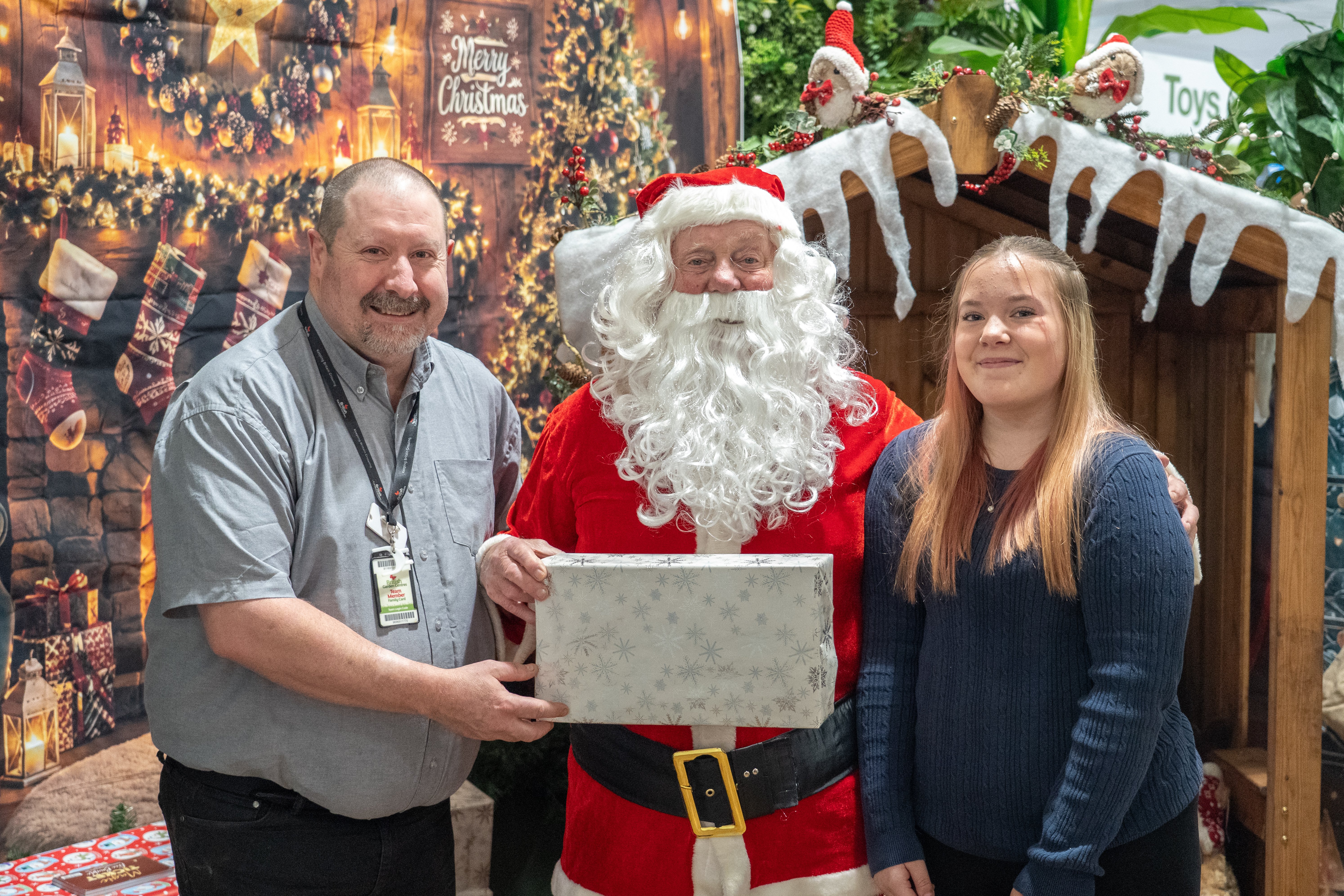 11 pictures from when Father Christmas visited Havant Garden Centre - on October 3
