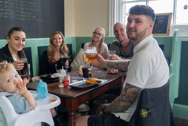 The Gough family at  The Old Oyster House at the weekend Picture: Alec Chapman