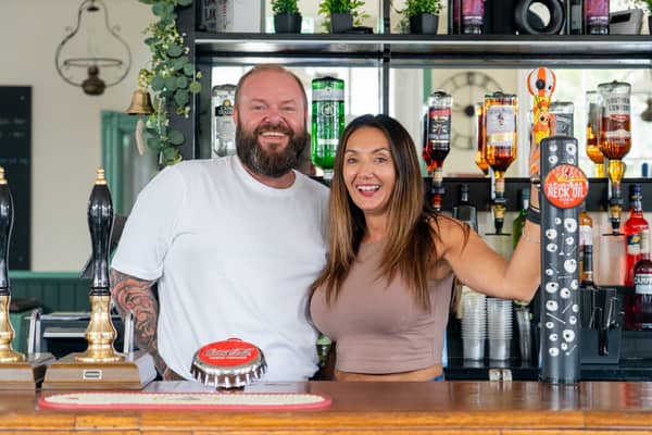 Tommy Hoare and Trina Wheeler behind the bar at The Old Oyster House Picture:  Alec Chapman