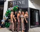 Shine Hair Studio relocation. Pictured is Keeley Pedelty, Kelly Neil, Alex Keyte, Tracy Handscomb and Sarah Burt. Picture: Alec Chapman