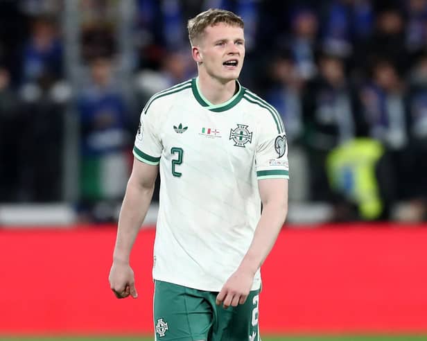 Pompey's Terry Devlin featured in a big win for Northern Ireland against Ukraine last night. Pic: Getty