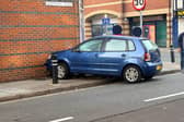 A car collided with a shop at the junction of Penhale Road and Fratton Road in Fratton, Portsmouth, on Saturday, October 3, 2026