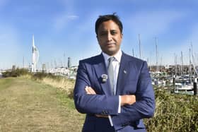 Zia Yusuf, Reform UK's spokesperson for home affairs visited Haslar Marina, Gosport, on Monday, October 5, 2026.
Picture: Sarah Standing 