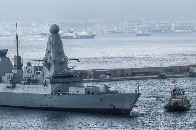 Type 45 destroyer HMS Dragon is heading back home to Portsmouth after recently being seen in Gibraltar.