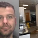 Kuba Graczyk, 37, has been jailed after stealing from the NHS in Chichester among a spree of burglaries.