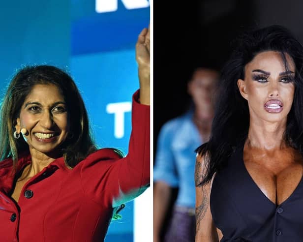 Suella Braverman and Katie Price