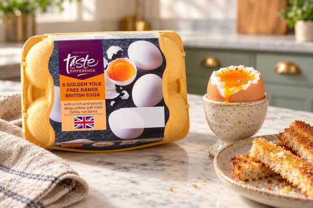How do you like your eggs in the morning? Sainsbury's shoppers clearly love those golden yolks