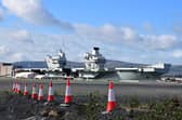 HMS Queen Elizabeth has visited Belfast on a four day diplomatic visit. This is the first visit of its kind since 1965.