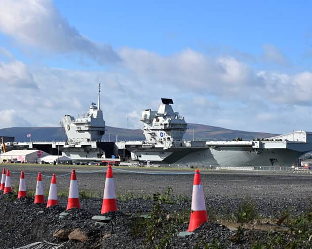 HMS Queen Elizabeth has visited Belfast on a four day diplomatic visit. This is the first visit of its kind since 1965.