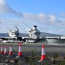 HMS Queen Elizabeth has visited Belfast on a four day diplomatic visit. This is the first visit of its kind since 1965.
