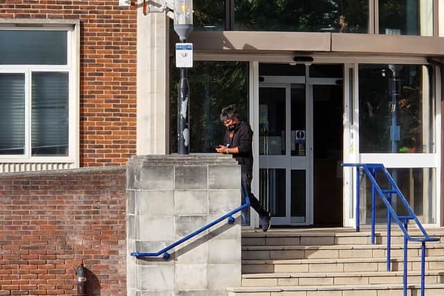 David Gibbs, 41 from Chaucer Close, Waterlooville, wielded a hammer as he threatened a man - then threw a box at another while shoplifting.