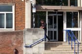 David Gibbs, 41 from Chaucer Close, Waterlooville, wielded a hammer as he threatened a man - then threw a box at another while shoplifting.