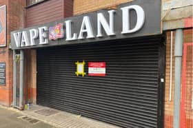 Vape Land on Albert Road in Southsea has been shut down by Portsmouth Trading Standards for illegal tobacco sales.