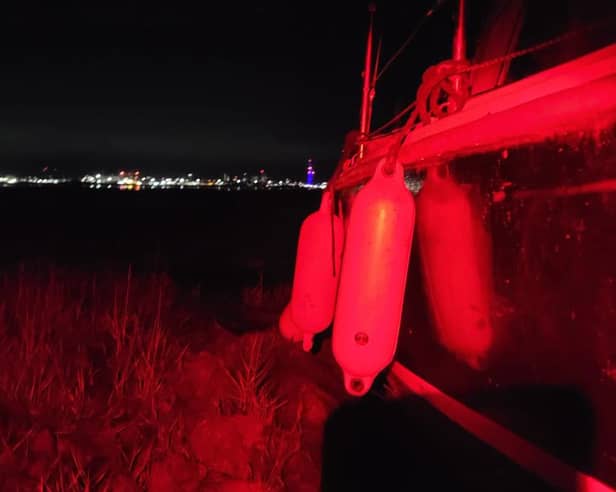 GAFIRS rescued a boat which had run aground in the vicinity of Pewit Island.