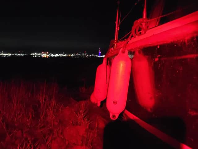 GAFIRS rescued a boat which had run aground in the vicinity of Pewit Island.