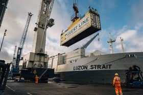 Geest's Luzon Strait alongside at Portsmouth Port