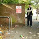 Harry, a resident of the flats effected by the tipping of rubbish on St. Marys Rd, Fratton