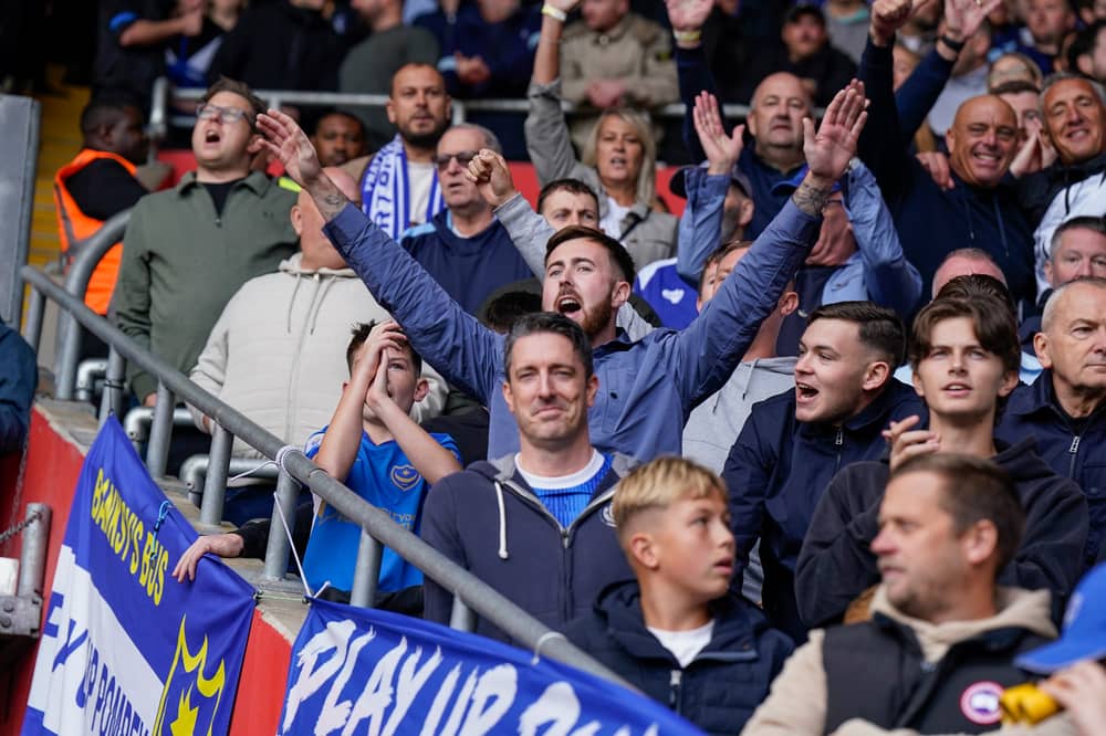 2,500 Pompey fans made the trip to Southampton