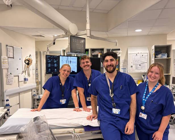 Members of the cardiology team at QA Hospital.
