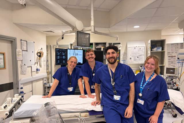Members of the cardiology team at QA Hospital.