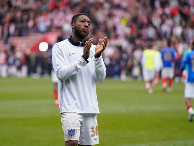 Pompey midfielder Ebou Adams