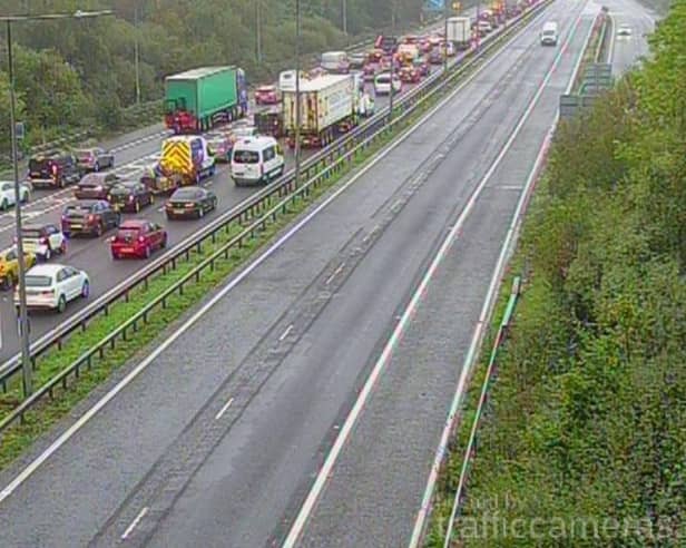 There remains long delays in both directions on the M3 which is closed southbound from junction 12