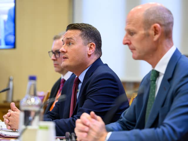 Defence Secretary Wes Streeting giving evidence to the Industry and Regulation Committee in the House of Lords, central London. He claimed a Royal Marine had to test an underwater drone in his garden pond due to regulatory red tape.