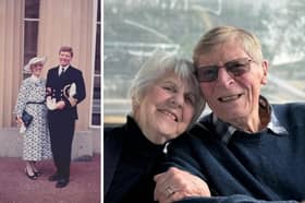 Royal Navy Commander Anthony 'Tony' Wilkins, who taught King Charles III while he was a young naval officer, has died at the age of 91. Pictured is himself alongside his wife Julia.