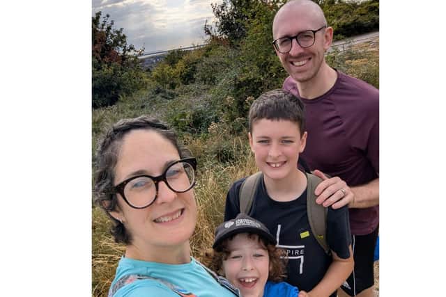 Sarah, Jon and their two children.