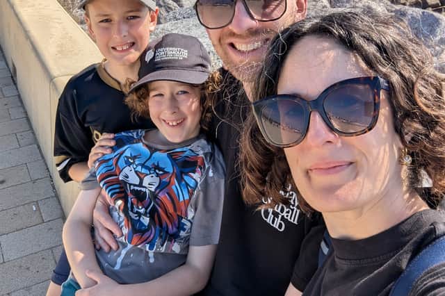 Sarah, Jon and their two children.
