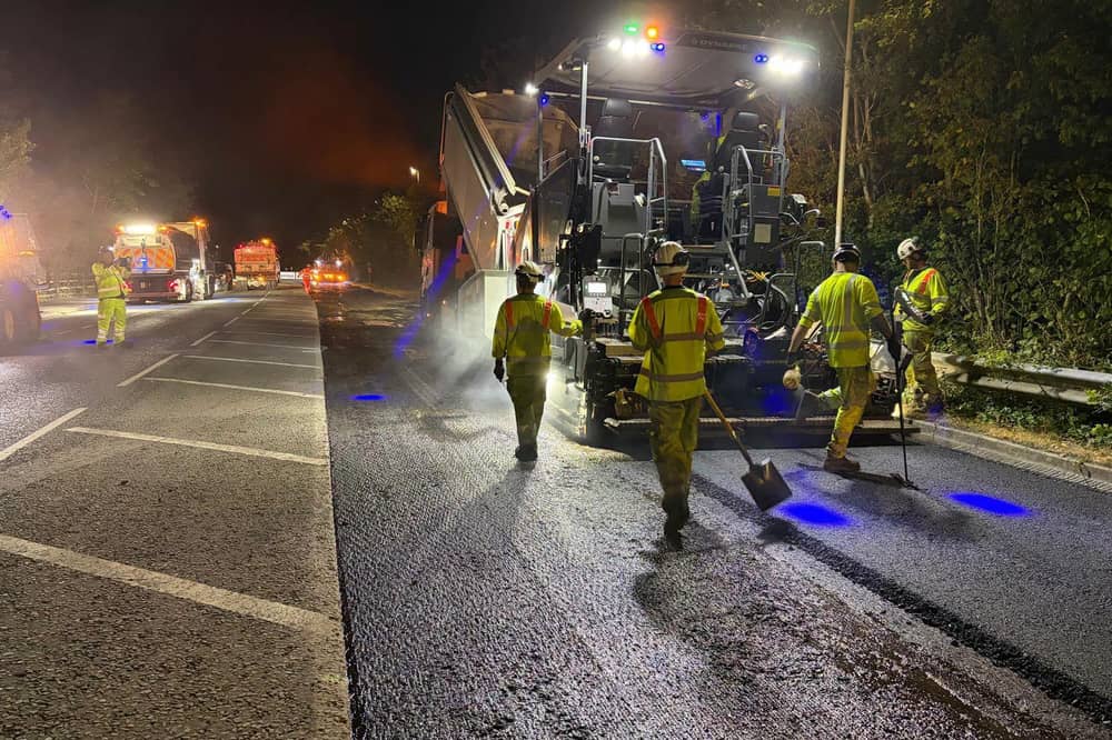 Road repairs. Picture: Hampshire County Council